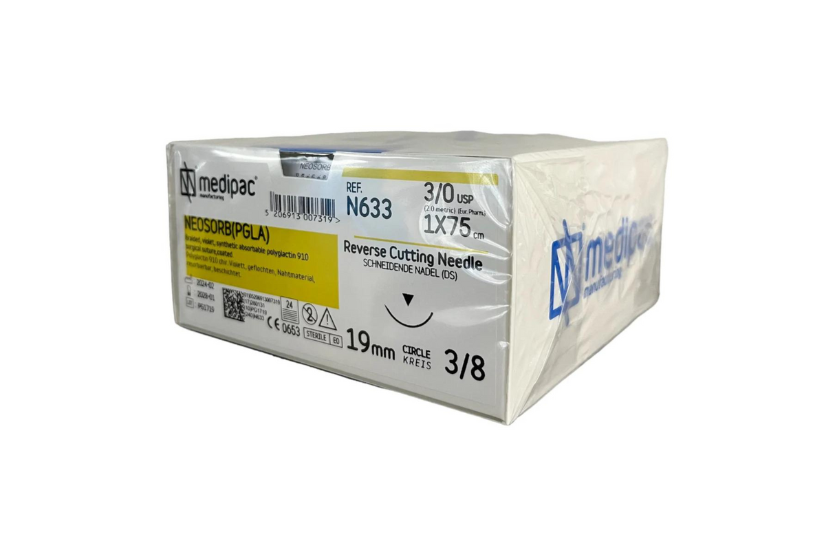 Neosorb (svarer til Vicryl almindelig) - Resorberbar, pakning med 24 stk