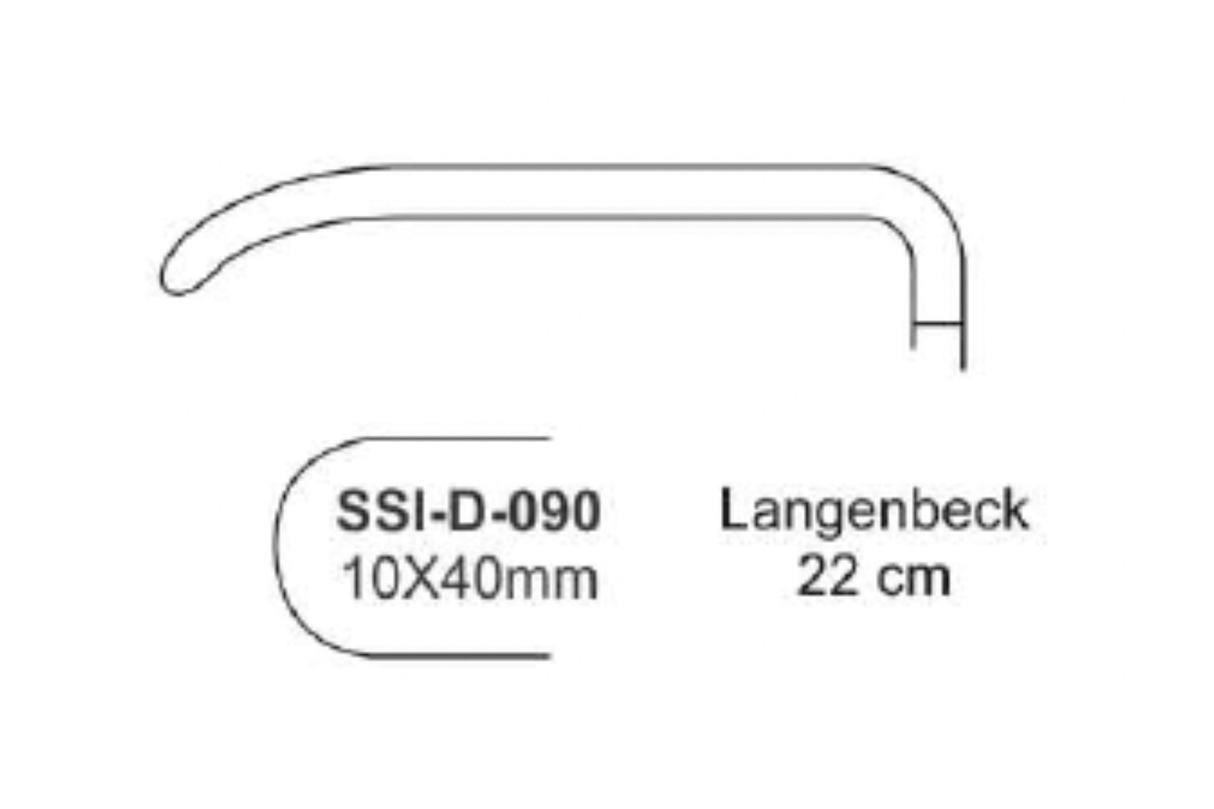 KOMFORT Langebeck sårhage 10 x 40 mm