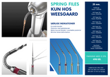 Spring files (roterende) 25 mm pakning med 5 stk